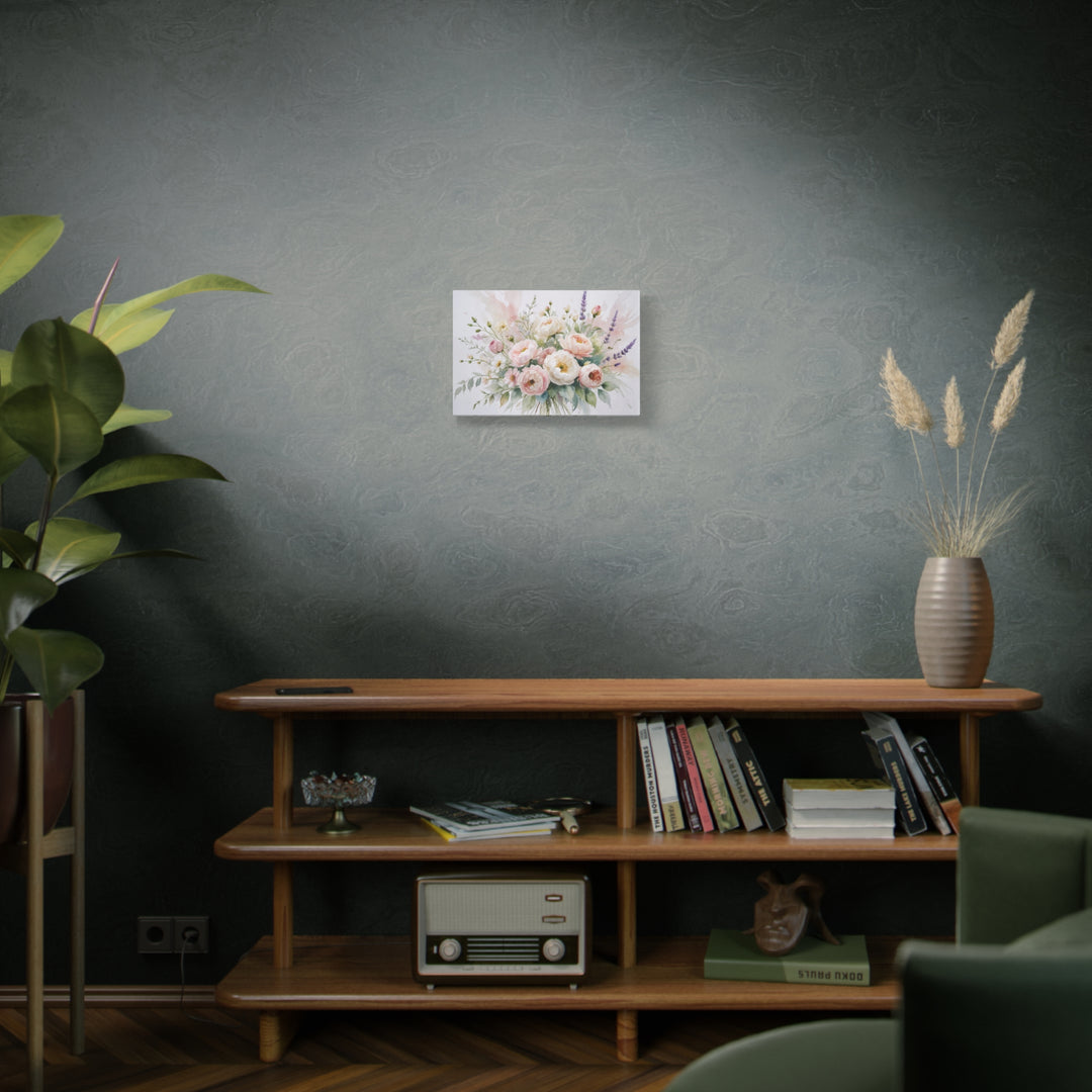 Floral Canvas Wall Art - Elegant Peony and Lavender Design