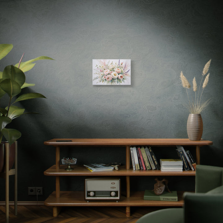Floral Canvas Wall Art - Elegant Peony and Lavender Design