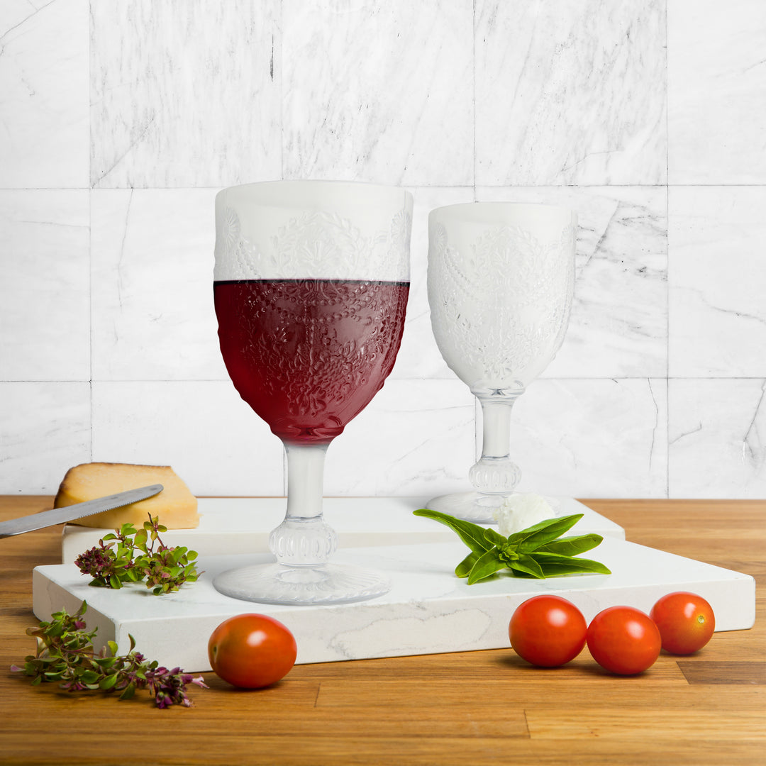 Set 6 Piece Savoia White Goblet 320cc