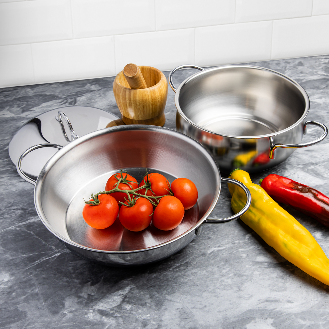 Bella 7-Piece Italian Stainless Steel Cookware Set