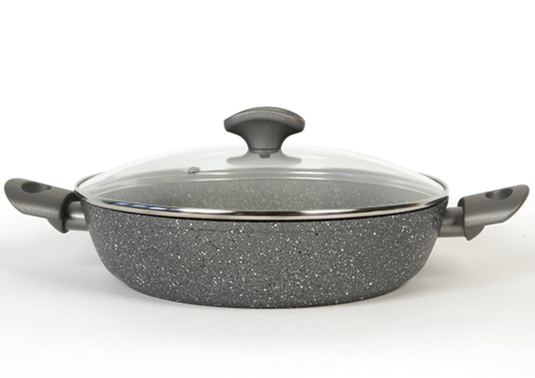 Mineralia Induction Saute Pan 28cm with Lid - Arimi Home & Kitchen