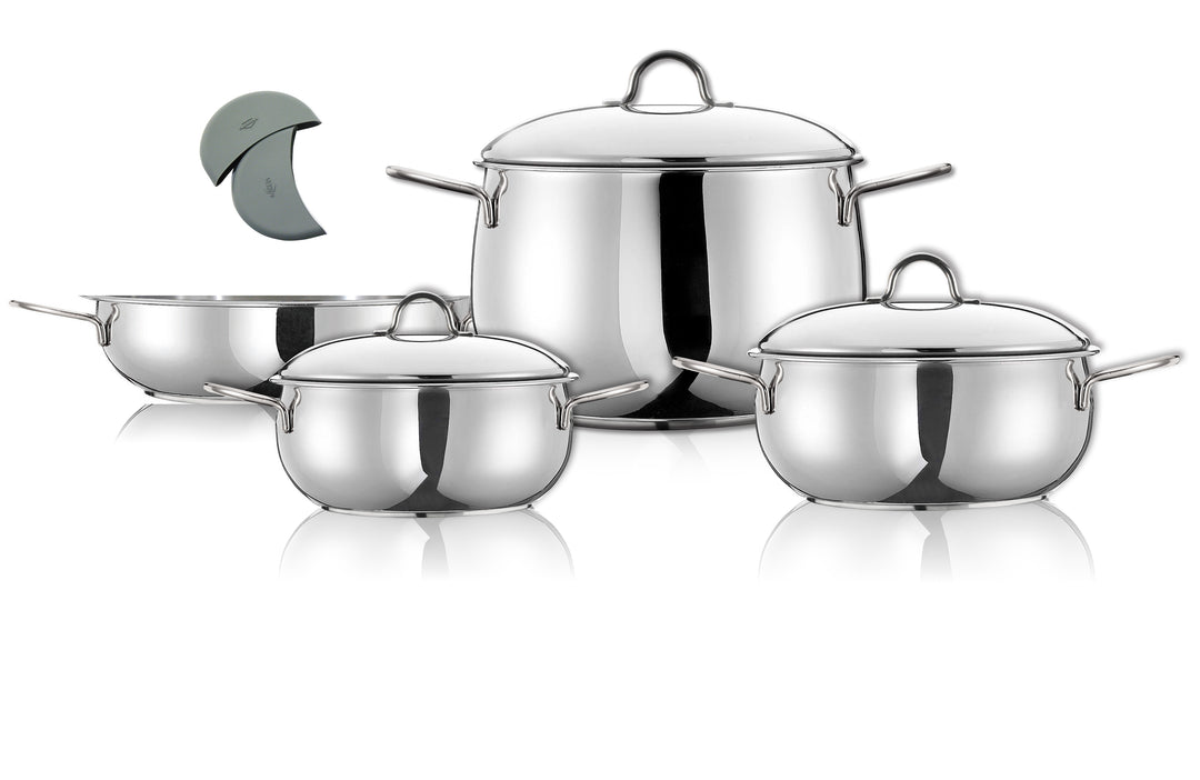 Bella 7-Piece Stainless Steel Cookware Set - Arimi Home & Kitchen