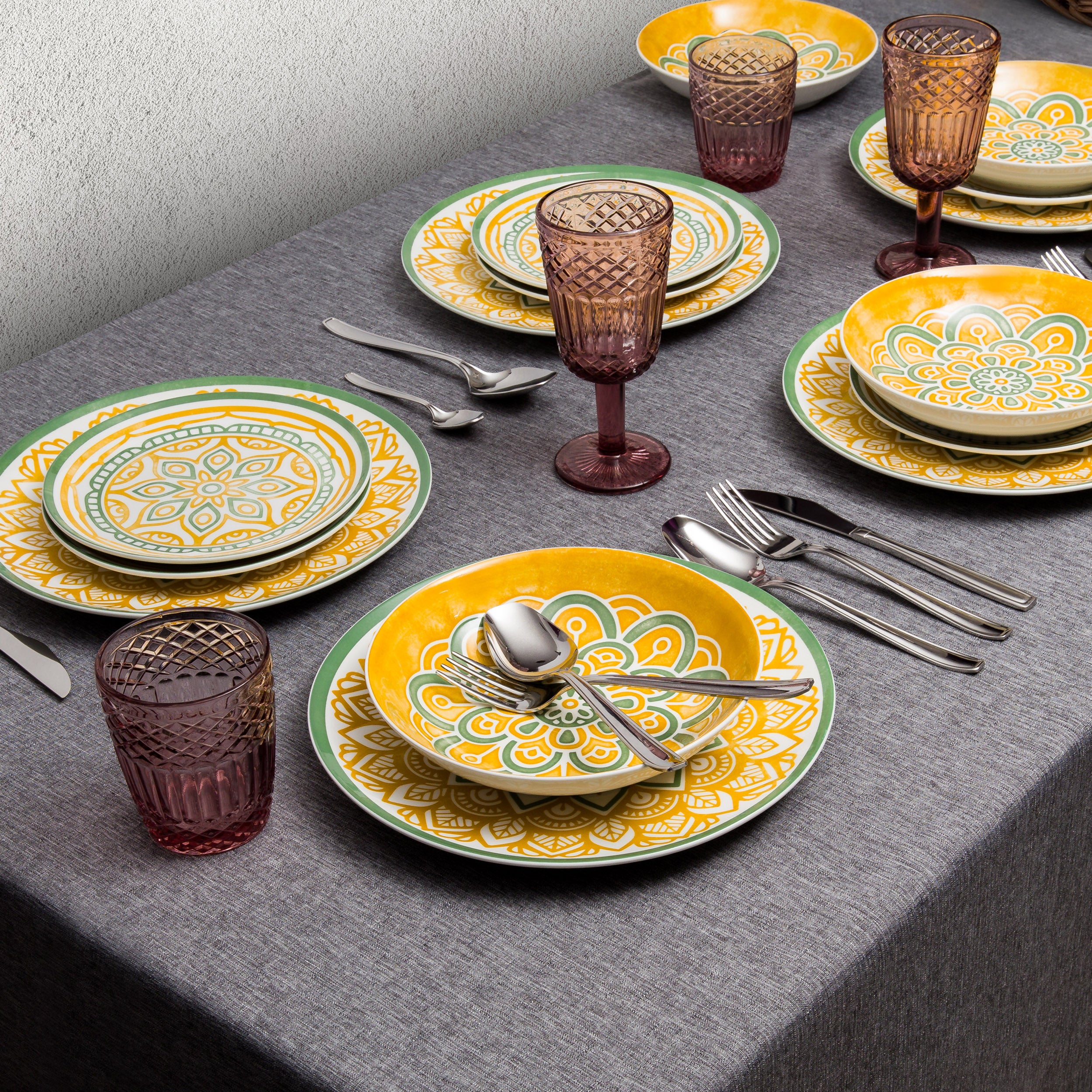 ARIMI Mimosa 18 Piece Dinnerware Set - Service for 6 – Arimi Home