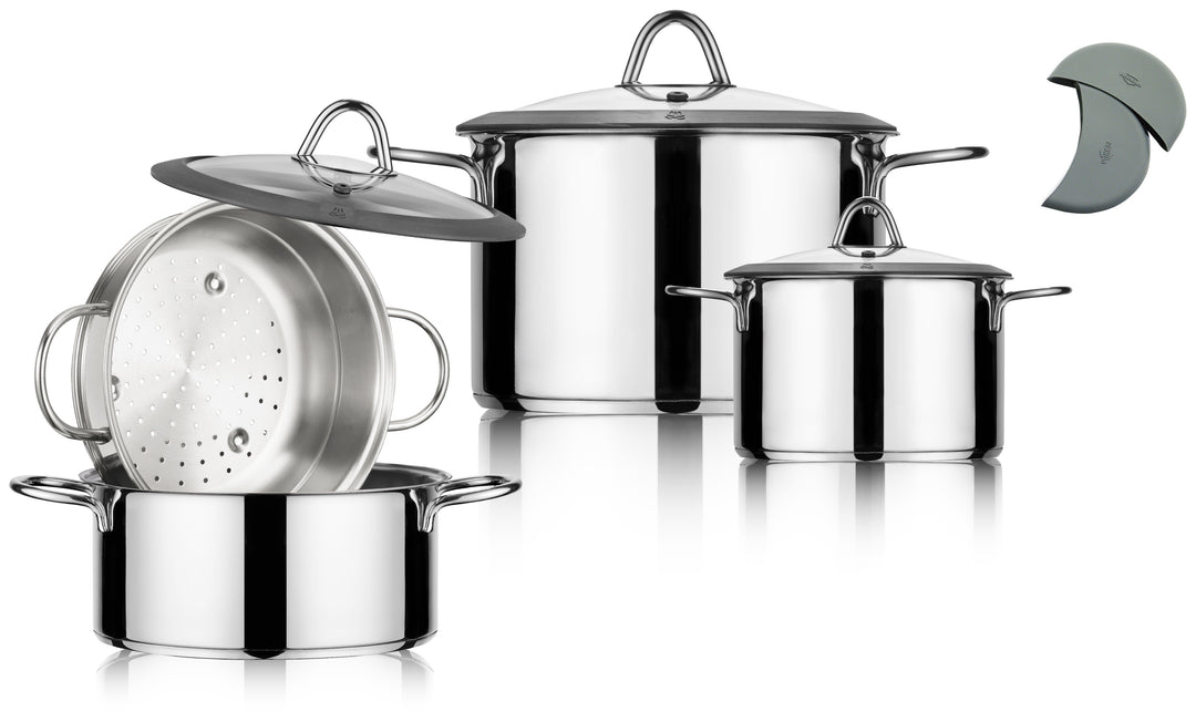 Milano 7-Piece Stainless Steel Cookware Set