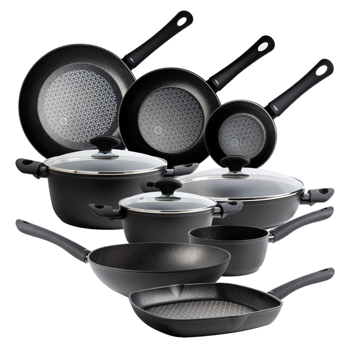 Diamante Italian Cookware Set - 12 Piece - Arimi Home & Kitchen