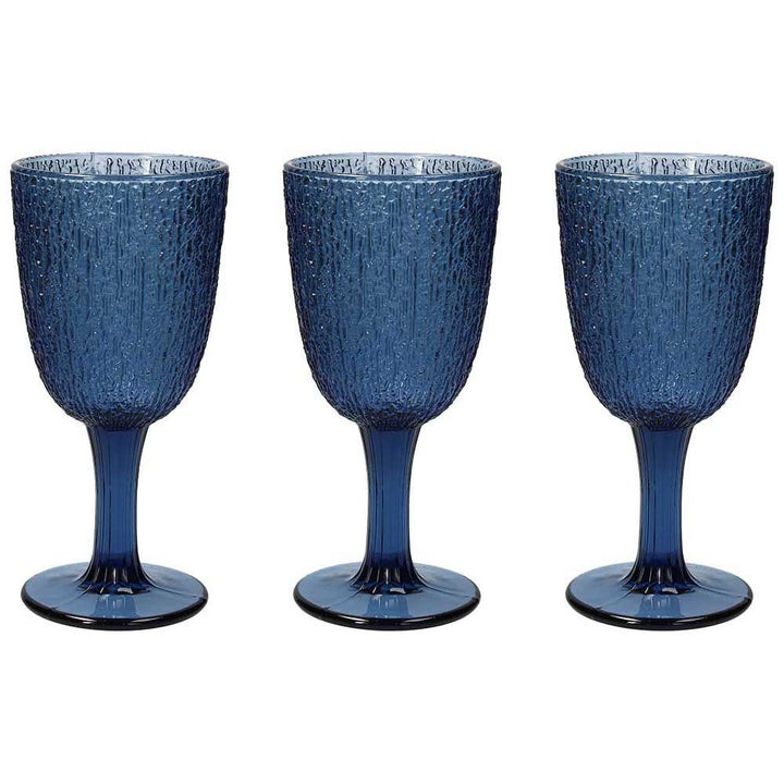 Set 6 Davor Navy Goblet 250cc  - Arimi Home & Kitchen